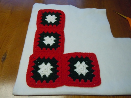 granny square stocking