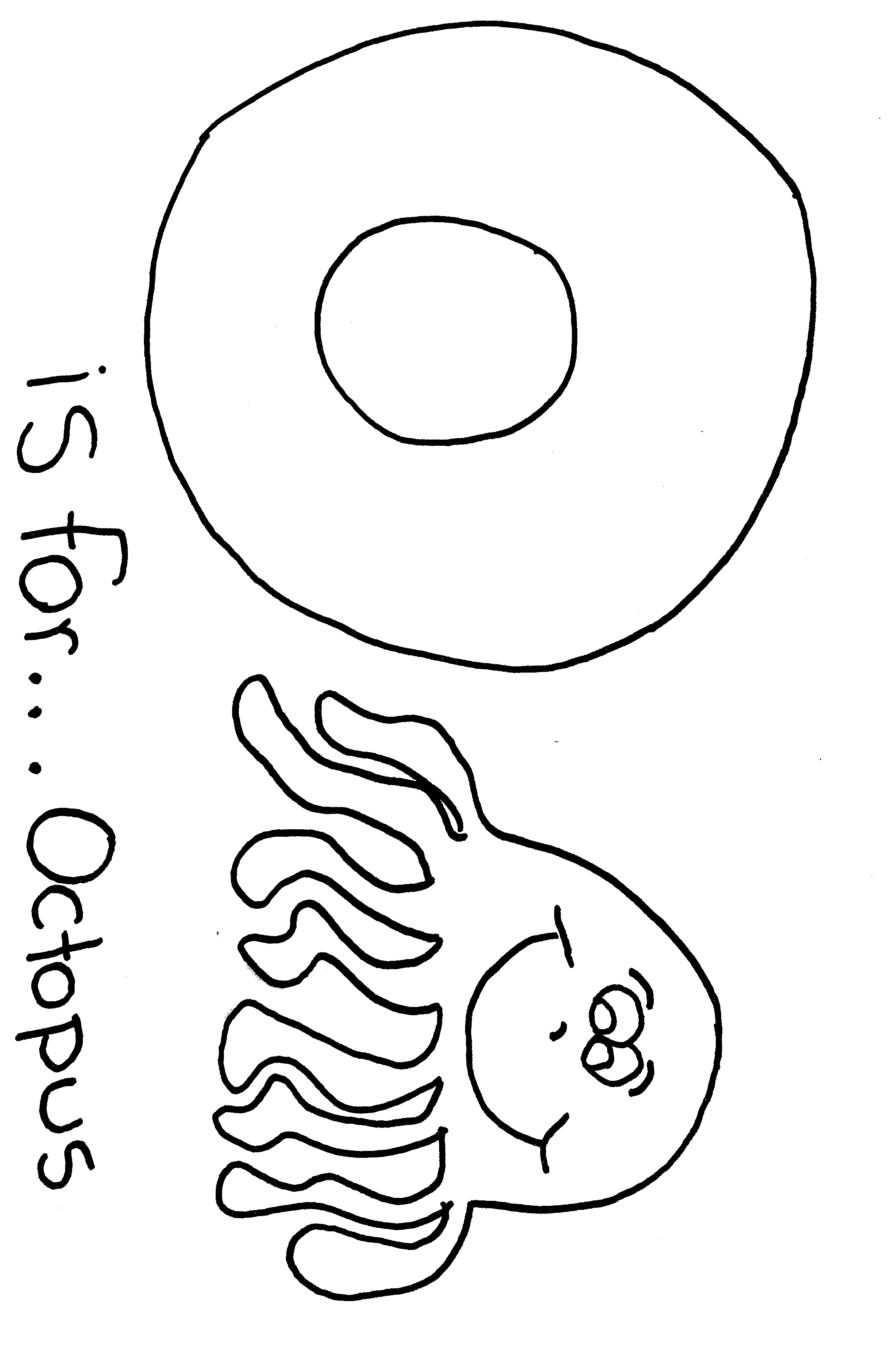 free family activity - alphabet coloring page featuring the letter o