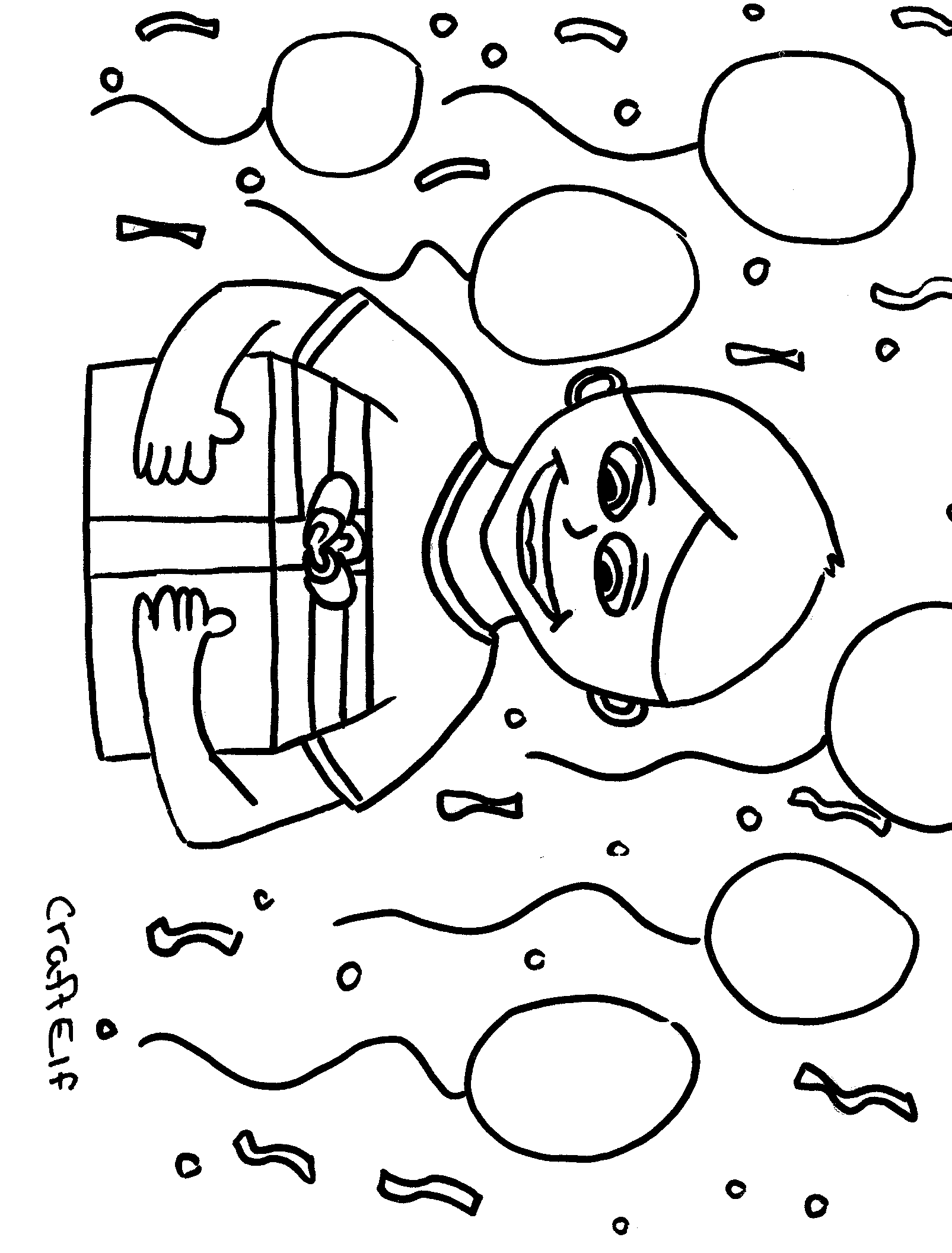 Free printable coloring page - Birthday boy