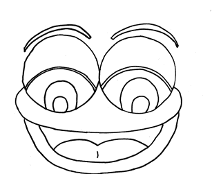 Free face coloring page - fun preschool activity