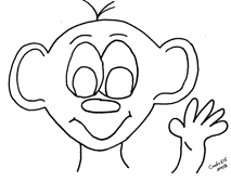 free printable martian coloring page