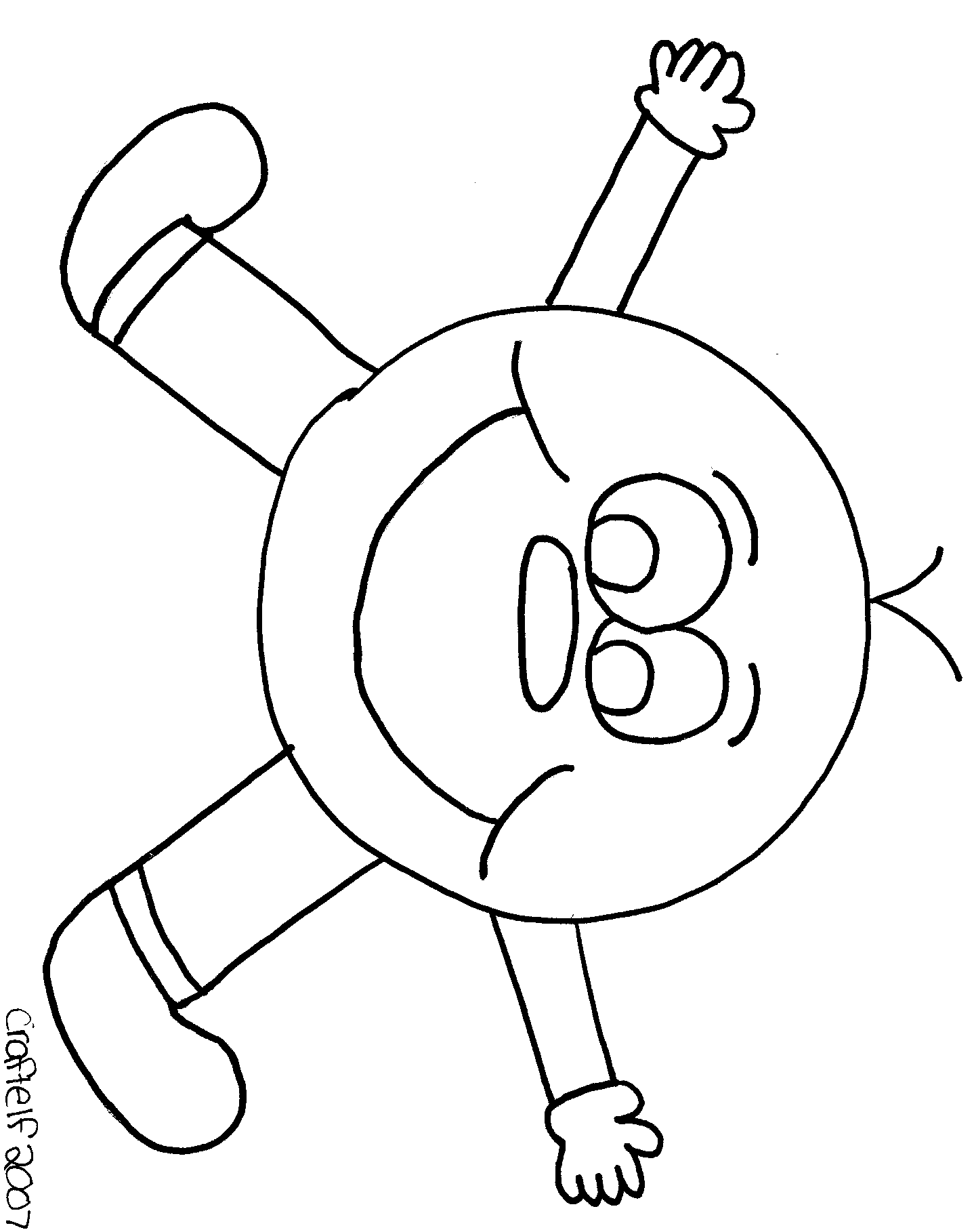 Free coloring page - smiley guy - fun easy kids activity