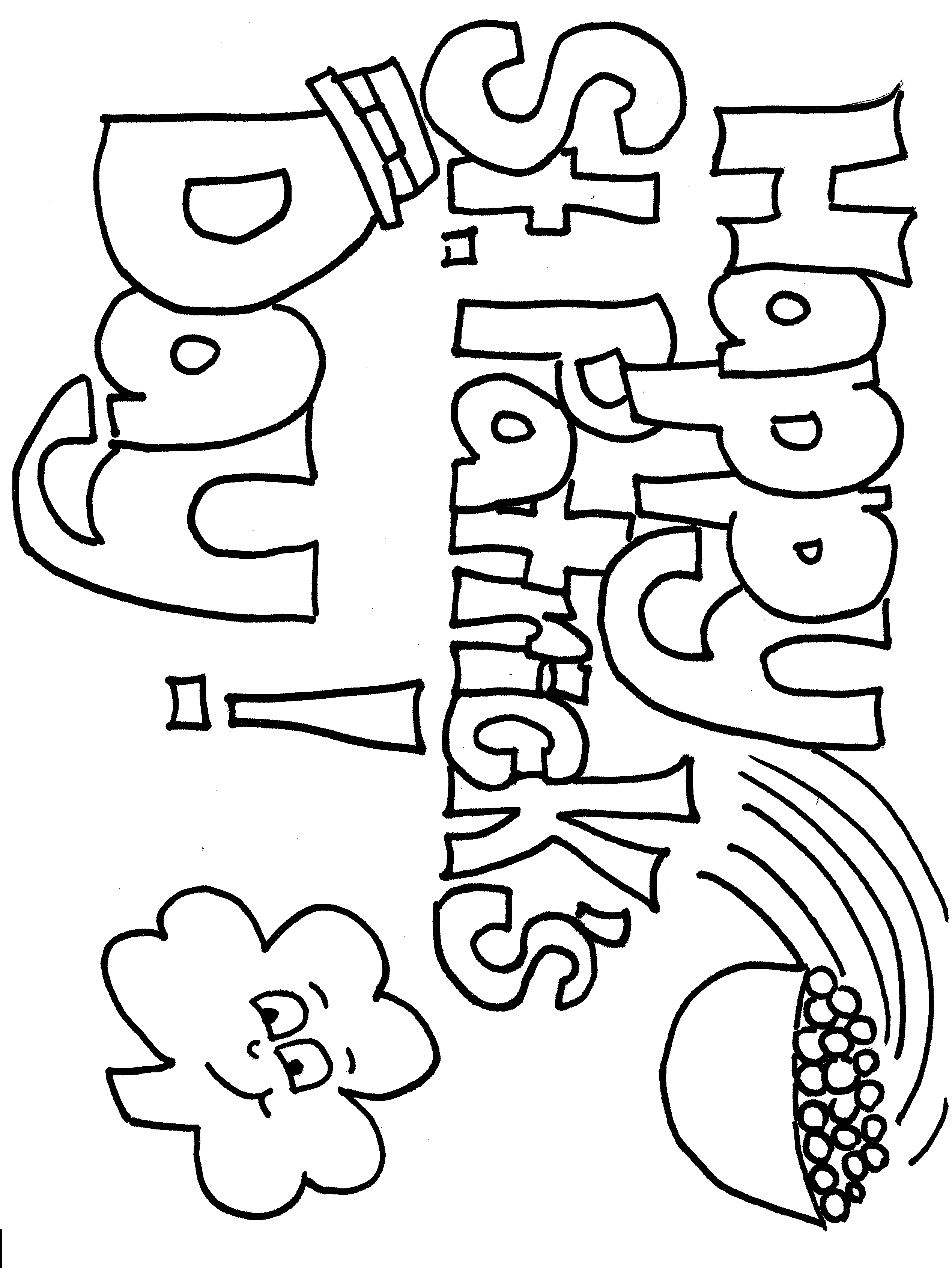 Happy St. Patrick's Day coloring page