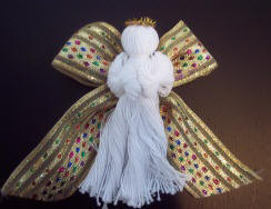 Free Christmas project instructions to make holiday angel ornaments