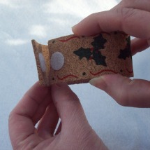 Attach Velcro to your cork bracelet