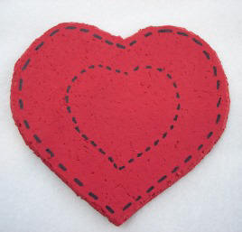Learn to craft a heart coaster for Valentine's Day from cork