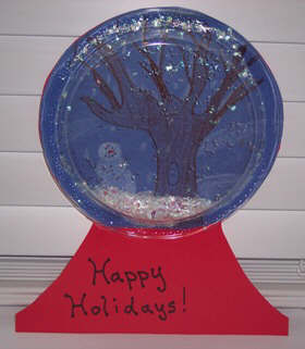 Halloween Craft Ideas Construction Paper on Craft A Holiday Snowglobe With Free Instructions And Pattern