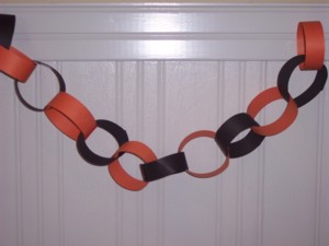 Construction paper, paper chain free directions, Make Paper Chain