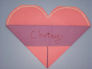Easy Kids Valentines Day Craft from Construction Paper - Heart Valentine Card Holder 
