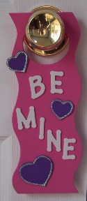 Craft foam door hanger - directions to make one for Valentine's Day