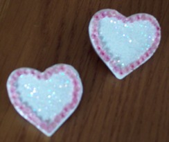 craft a Valentine's day pin from a wooden heart and beads