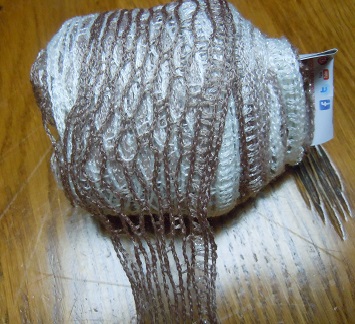 unwind a ball of sashay yarn