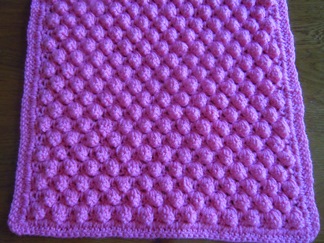 popcorn stitch afghan crochet pattern