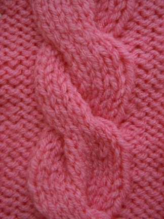 Chunk Cable knitting stitch; how to knit