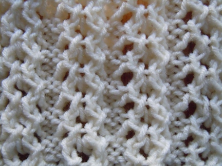 Open chain ribbing knitting stitch; how to knit