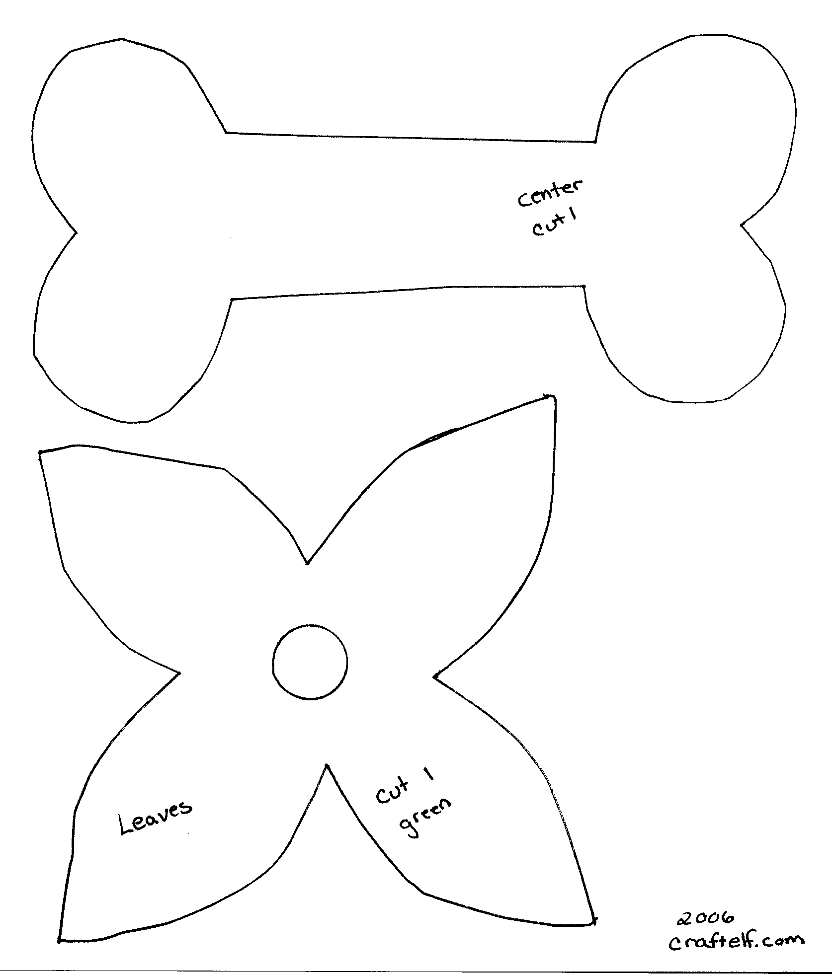 Free pattern to make flower napkin ring from felt #1