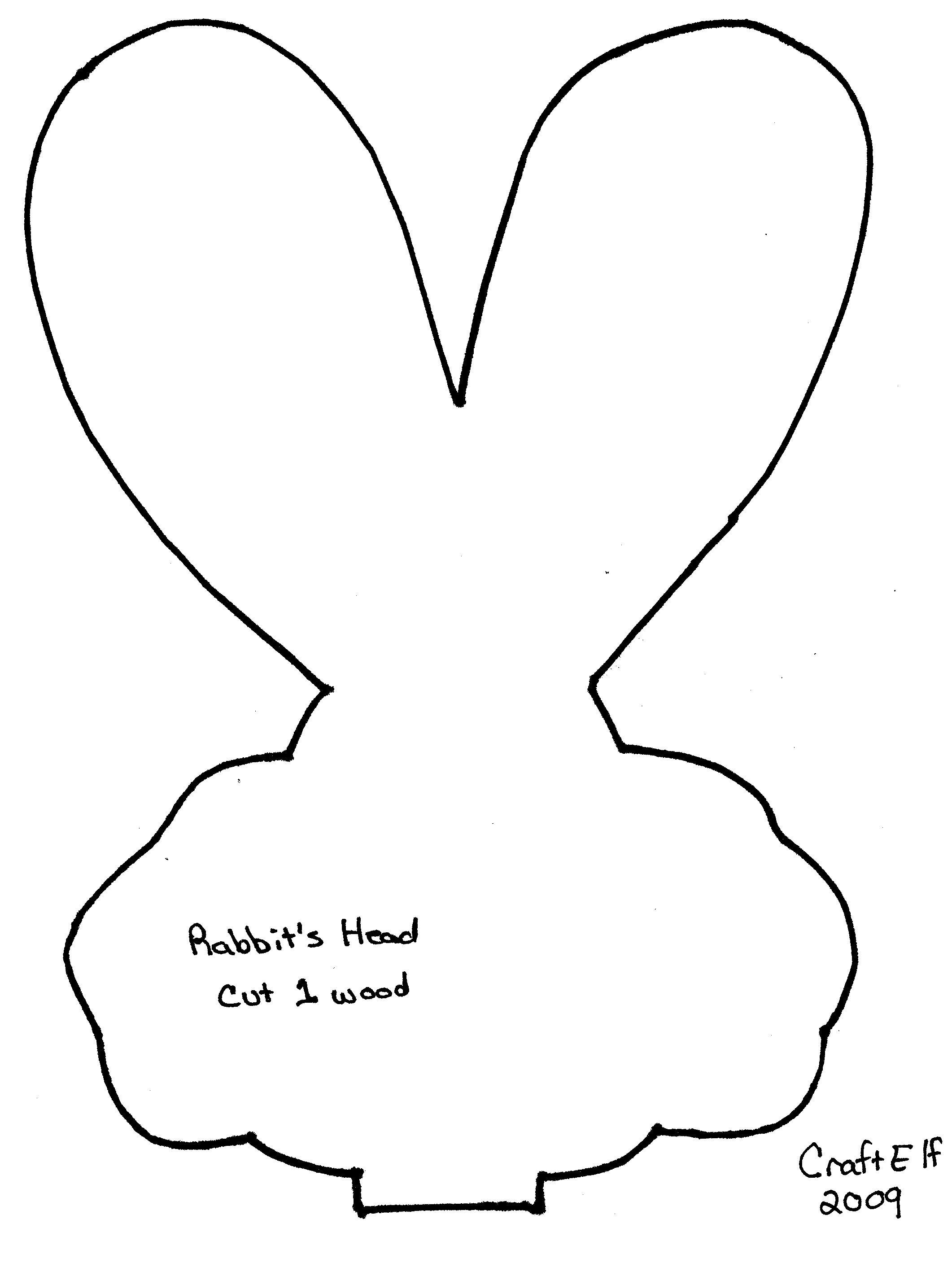 Bunny head pattern