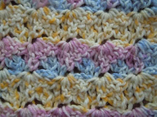 diagonal shell crochet pattern