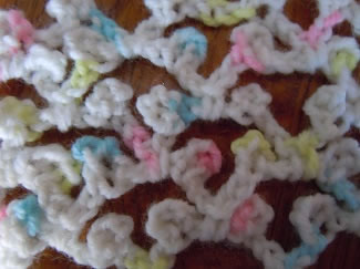 diamond picot mesh crochet stitch 