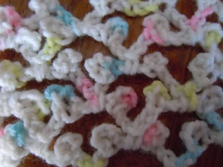 diamond picot mesh crochet stitch