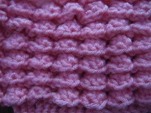 embossed pockets crochet pattern