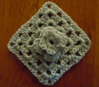 granny square flower crochet pattern