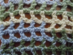 mesh ground crochet stitch pattern