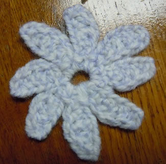 orchid blosom crochet motif