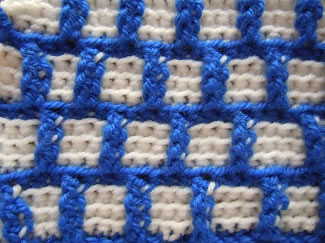 outline squares crochet stitch