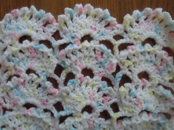 picot fan crochet stitch pattern