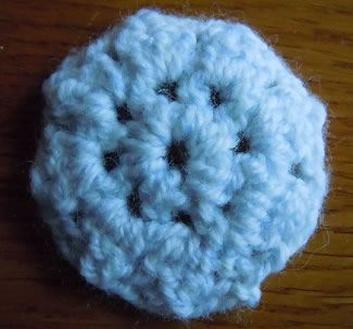 popcorn cluster crochet motif