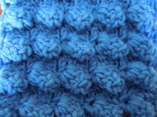 popcorn waffle stitch crochet pattern