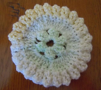 wasp medallion crochet motif