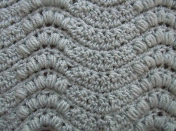wavy puff stich sprays - crochet pattern
