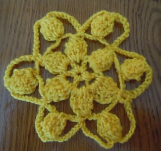 webbed flower crochet pattern