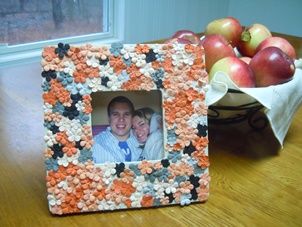 mothers day cafts make a floral picture frame