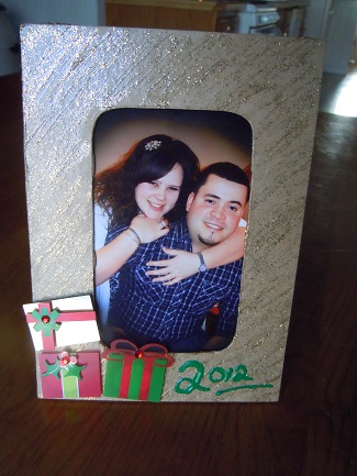 holiday photo frame craft