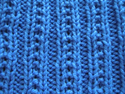Beaded rib knitting stitch; how to knit